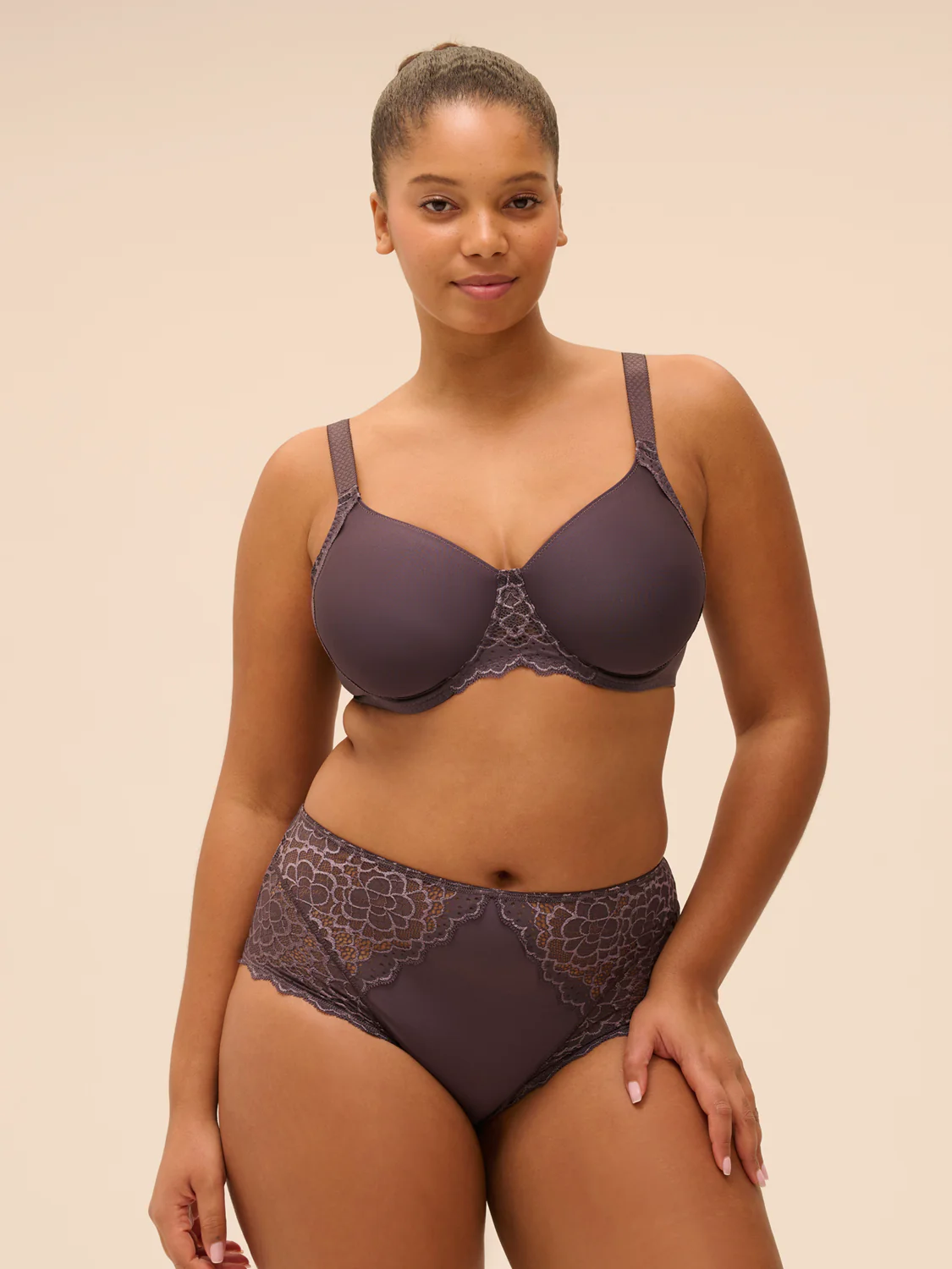 Soutien-gorge avec armatures moulé rigide - Gris Graphite - Image 5