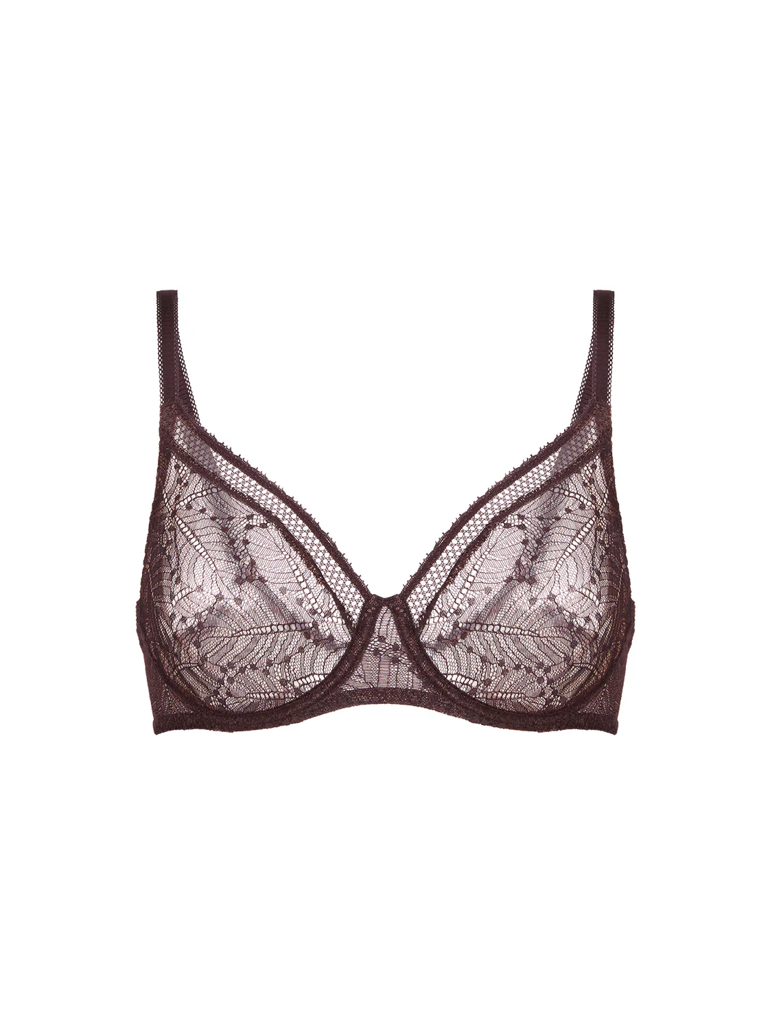 Soutien-gorge avec armatures moulé décolleté plongeant - Brun Foncé - Image 17