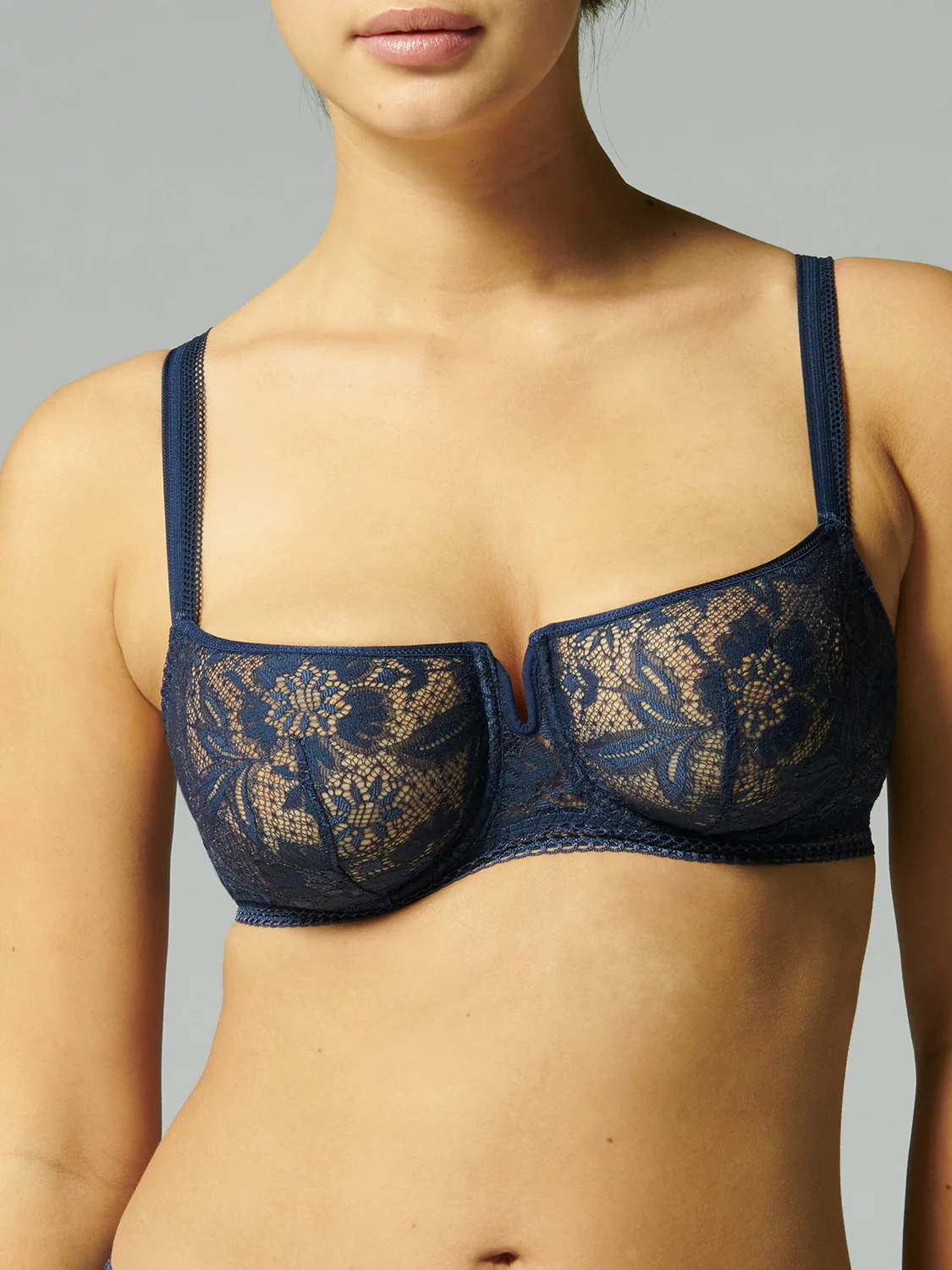 Soutien-gorge corbeille - Bleu Nuit - Image 4