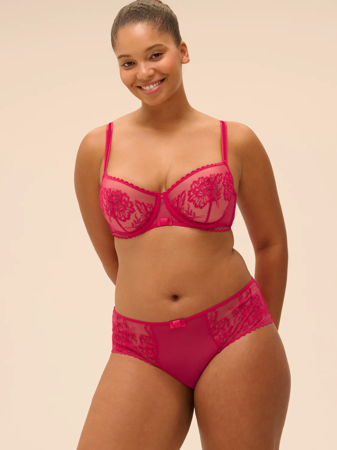 Soutien-gorge corbeille - Cranberry - Image 12