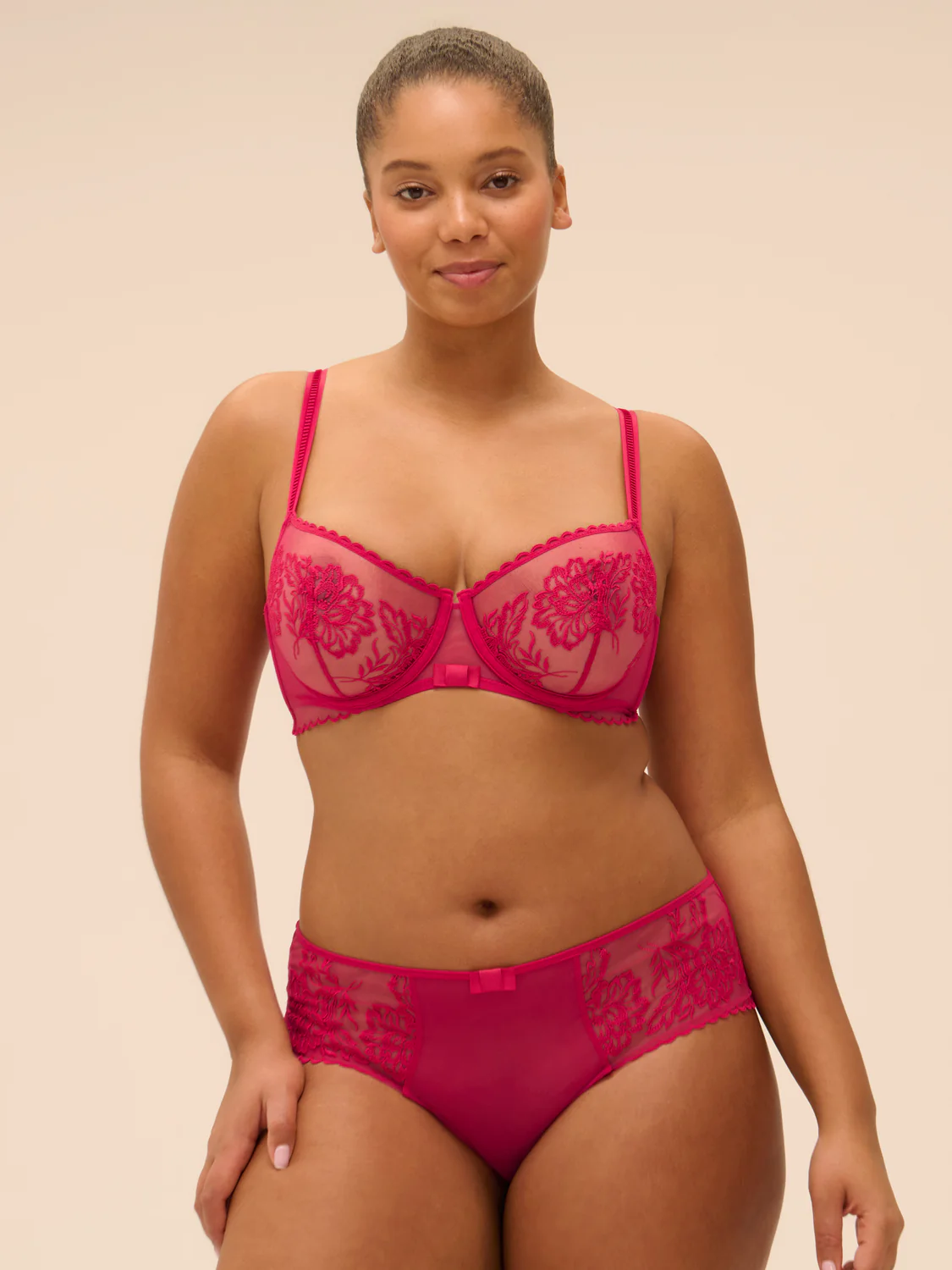 Soutien-gorge corbeille - Cranberry - Image 13