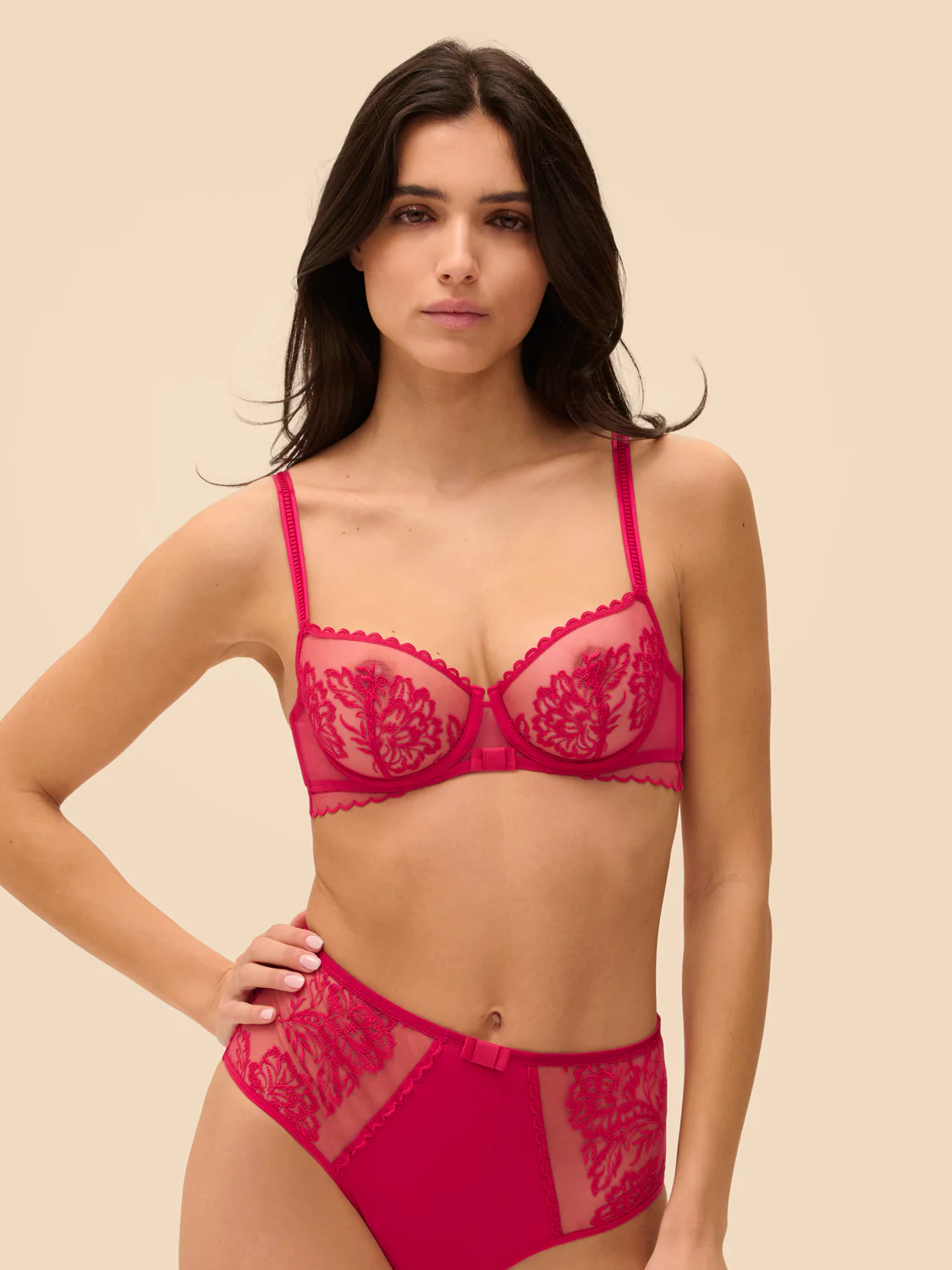 Soutien-gorge corbeille - Cranberry - Image 3