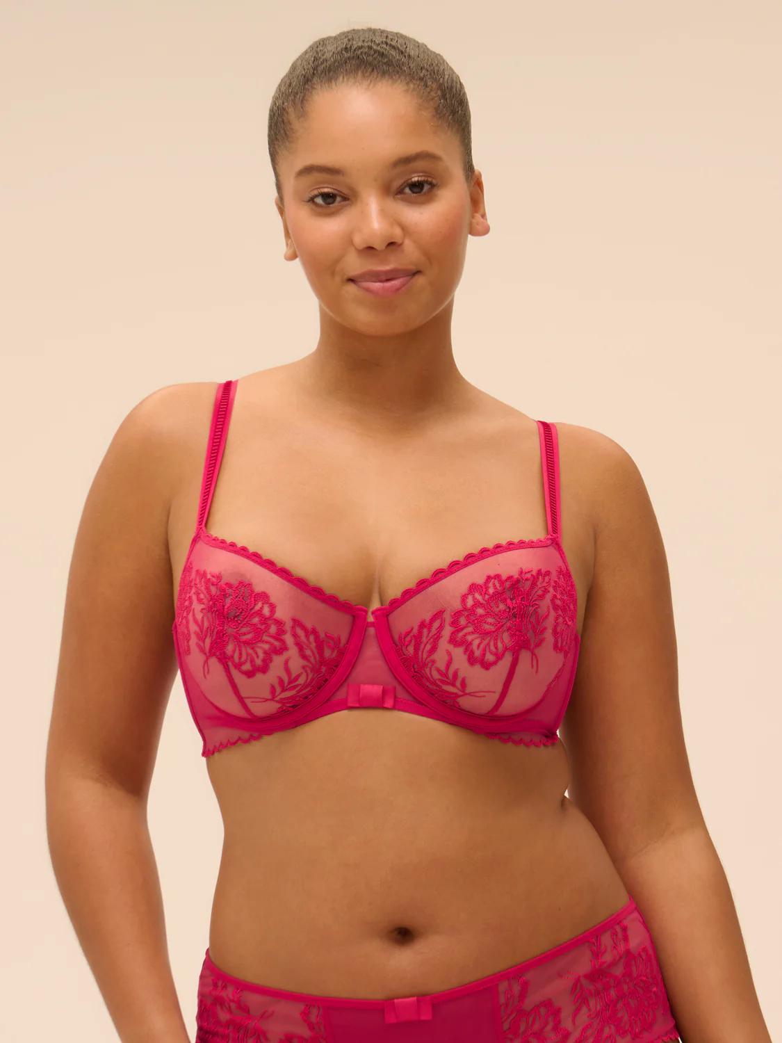 Soutien-gorge corbeille - Cranberry - Image 8