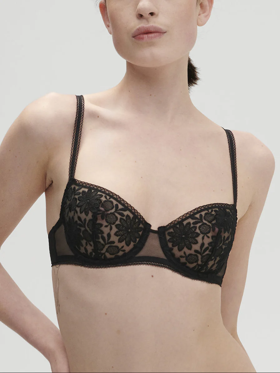 Soutien-gorge corbeille - Noir