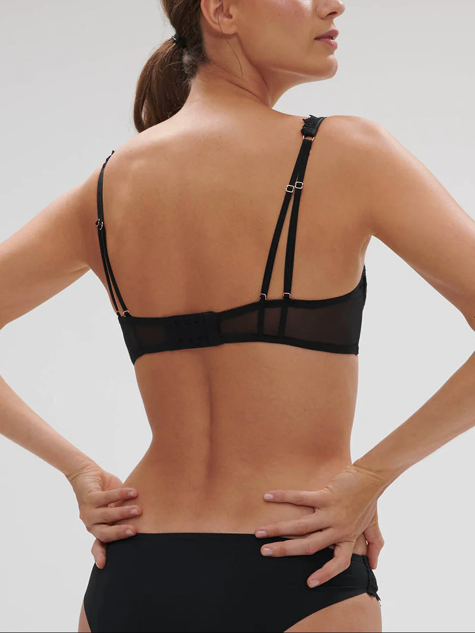 Soutien-gorge corbeille - Noir - Image 2