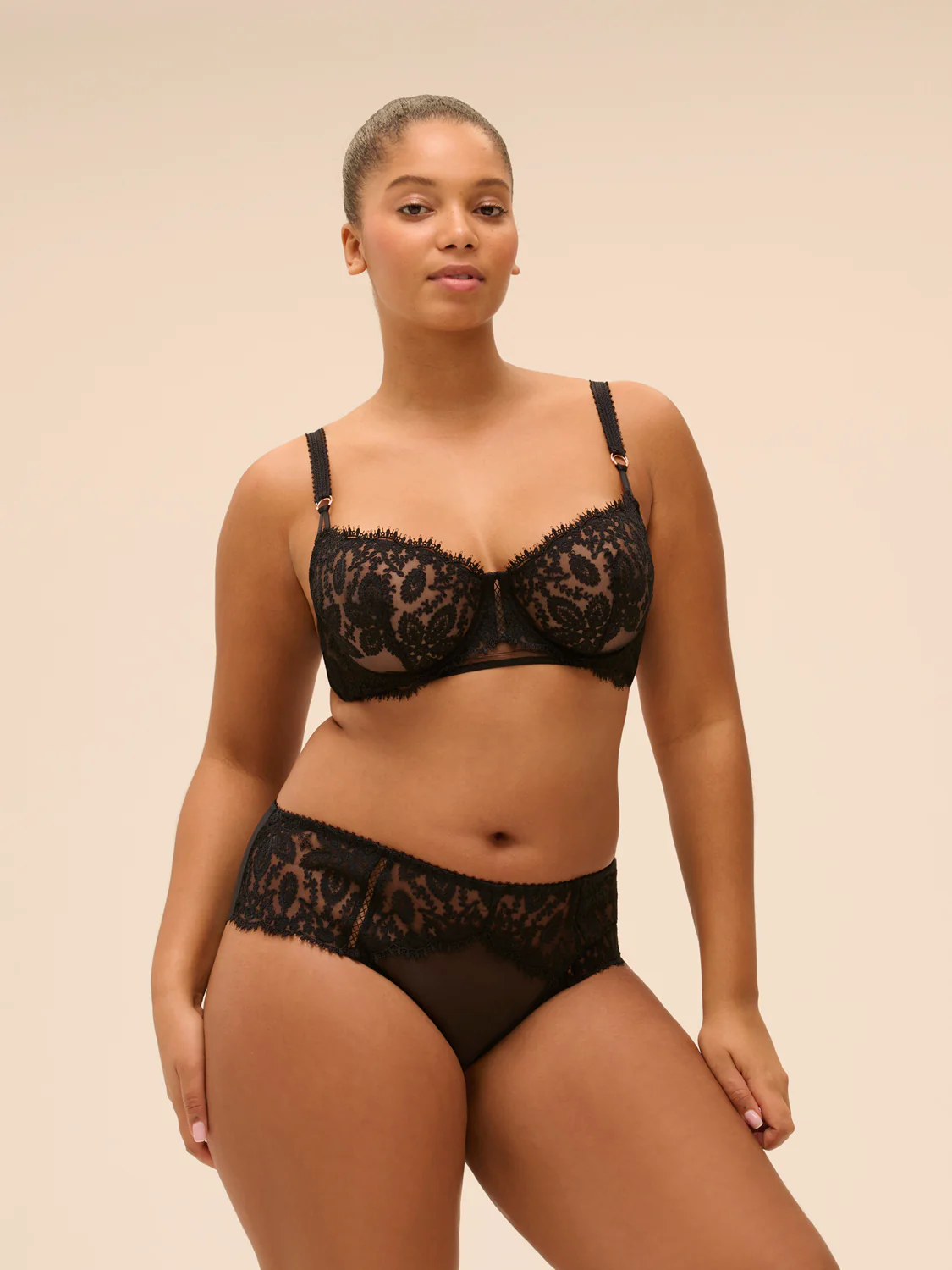 Soutien-gorge corbeille - Noir - Image 13
