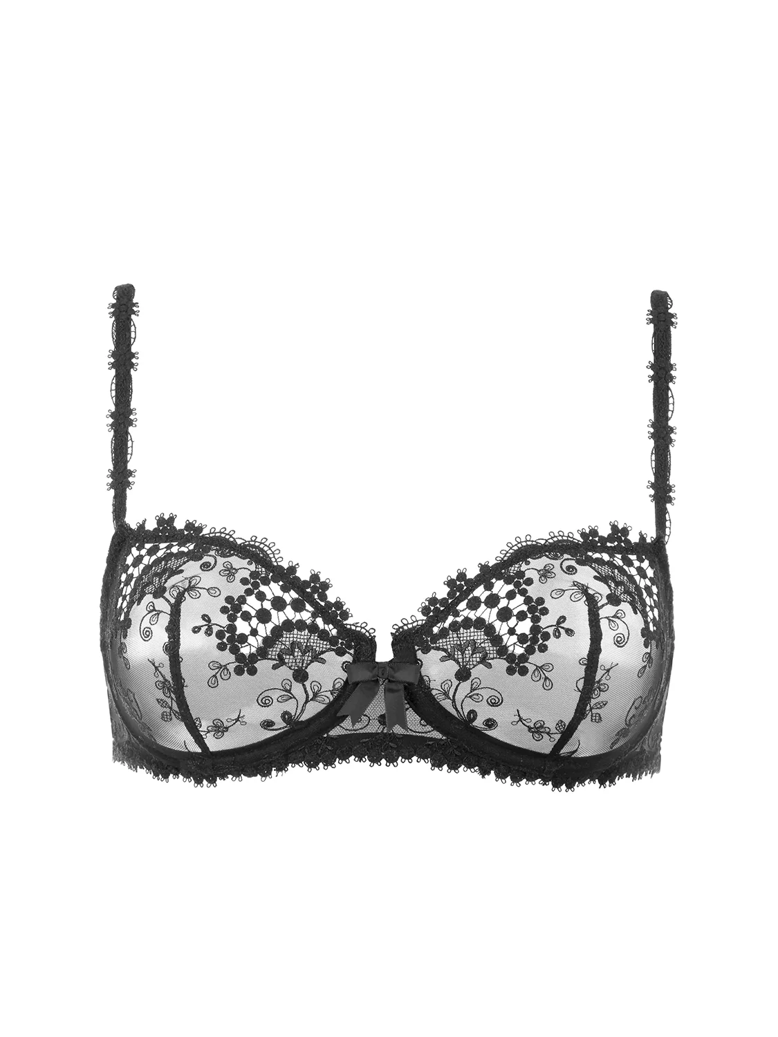 Soutien-gorge corbeille - Noir - Image 4