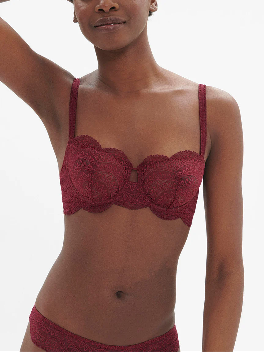 Soutien-gorge corbeille - Rouge Spinelle