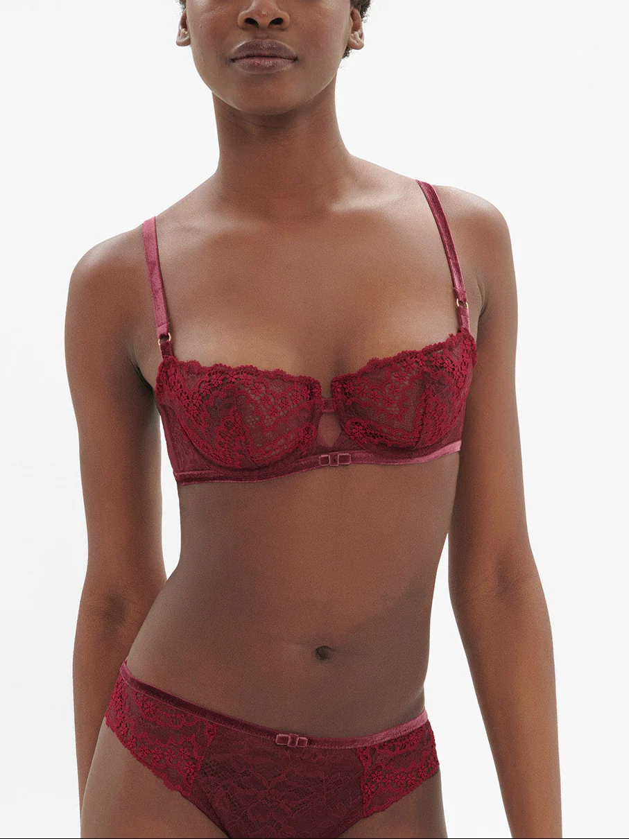 Soutien-gorge corbeille - Rouge Spinelle