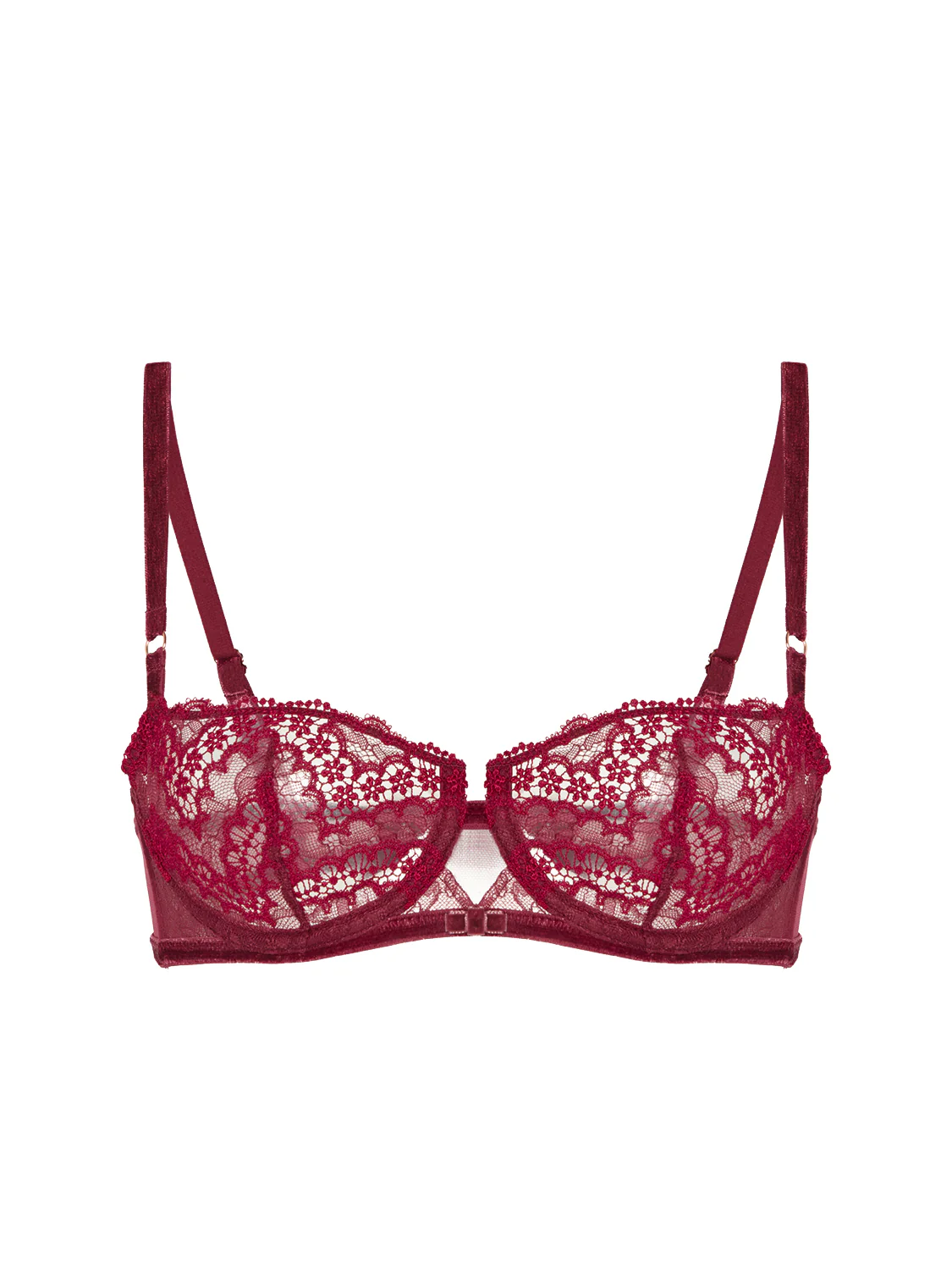 Soutien-gorge corbeille - Rouge Spinelle - Image 4