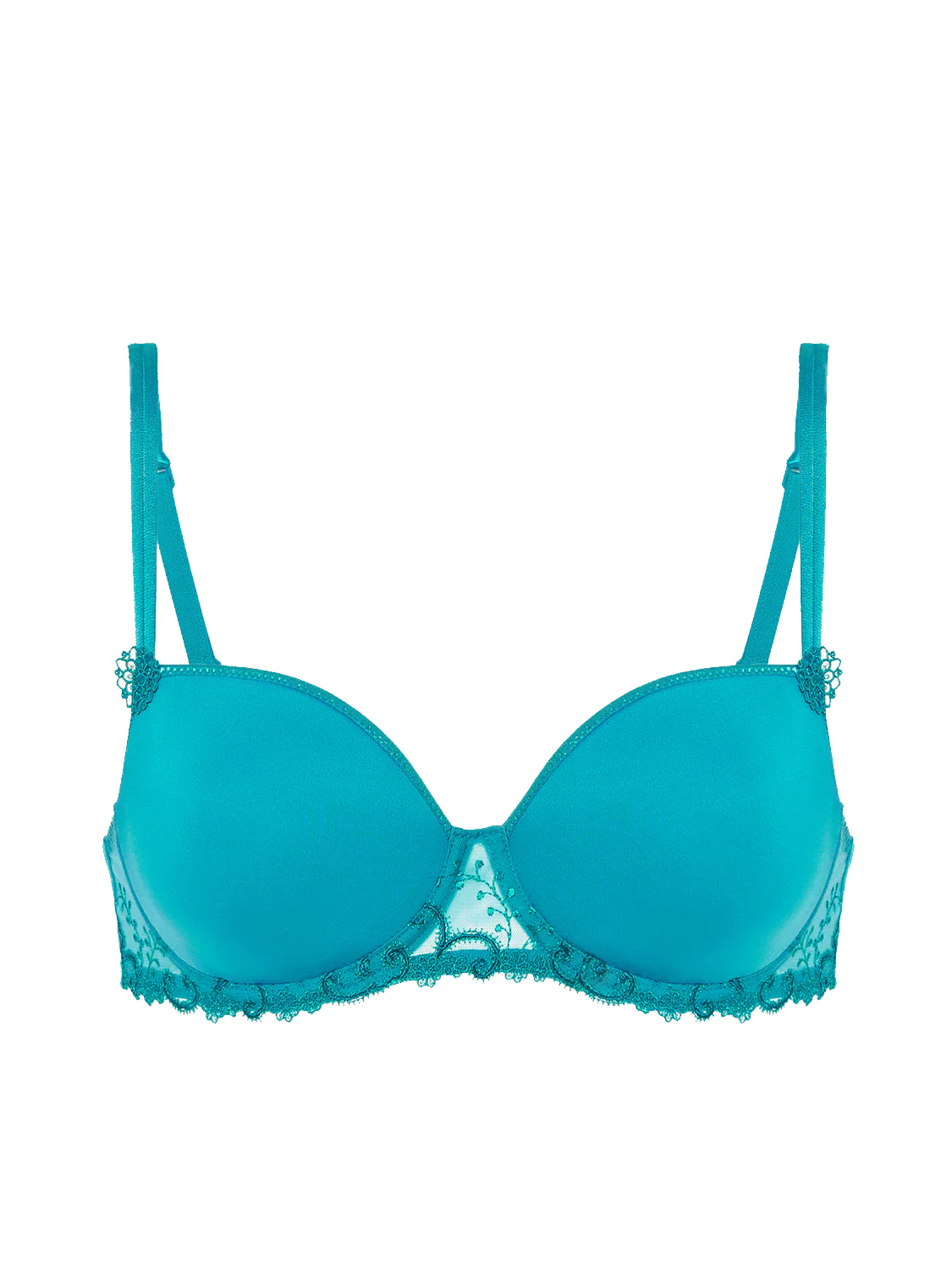 Soutien-gorge décolleté carré en spacer 3D - Bleu Atoll - Image 3