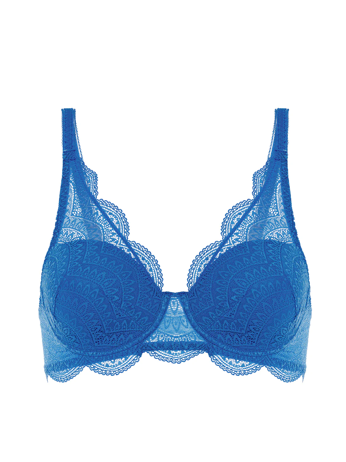 Soutien-gorge décolleté carré en spacer 3D - Bleu Myosotis - Image 6
