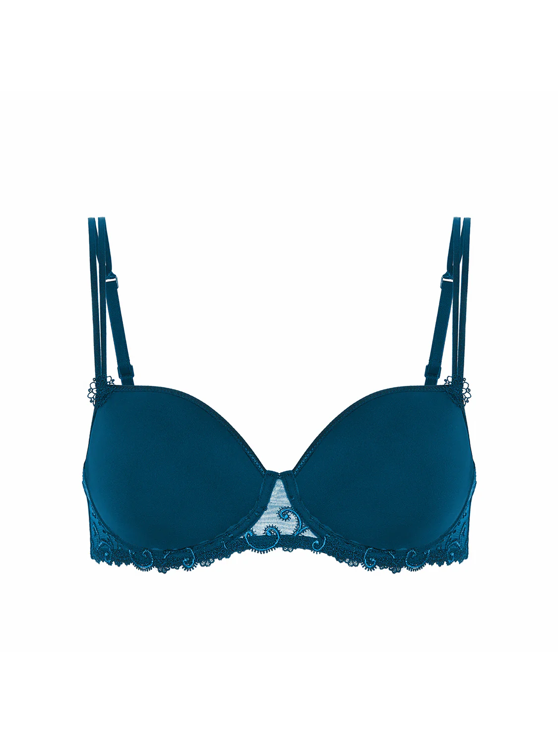 Soutien-gorge décolleté carré en spacer 3D - Bleu Prestige - Image 5