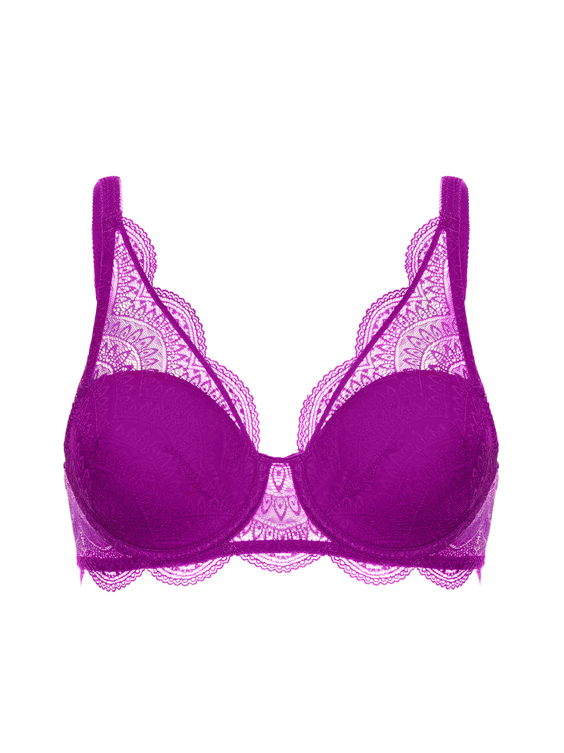 Soutien-gorge décolleté carré en spacer 3D - Bougainvillier - Image 5