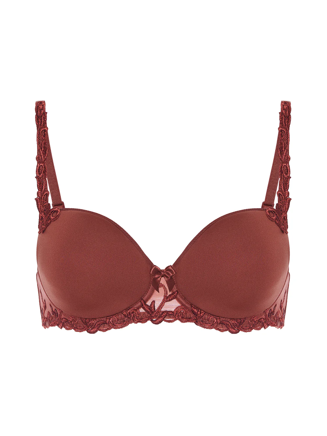 Soutien-gorge décolleté carré en spacer 3D - Brun Canyon - Image 5