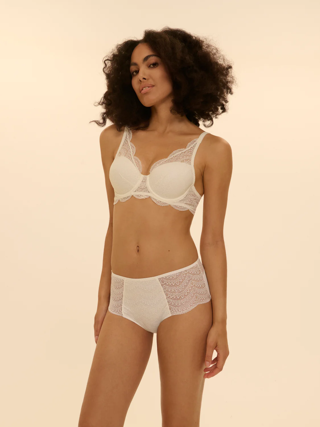 Soutien-gorge décolleté carré en spacer 3D - Naturel - Image 5