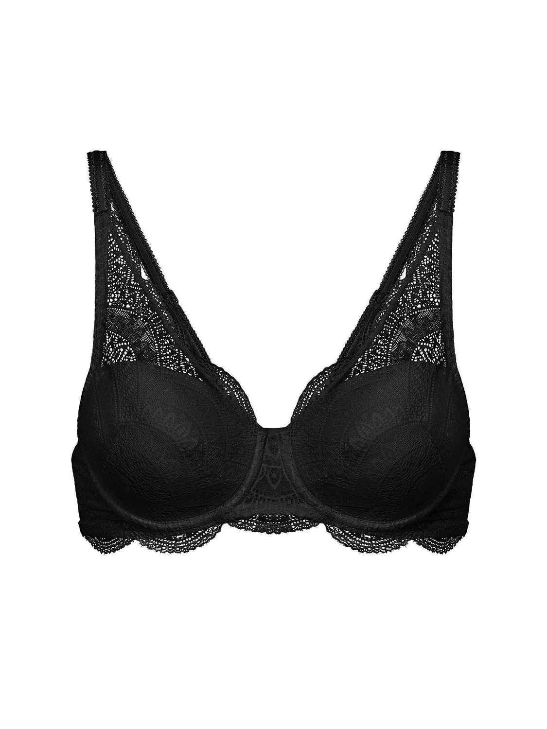 Soutien-gorge décolleté carré en spacer 3D - Noir - Image 4