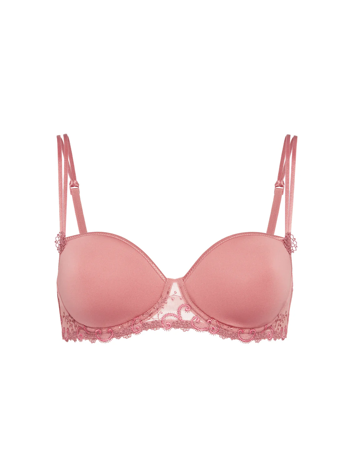 Soutien-gorge décolleté carré en spacer 3D - Rose Fumé - Image 12