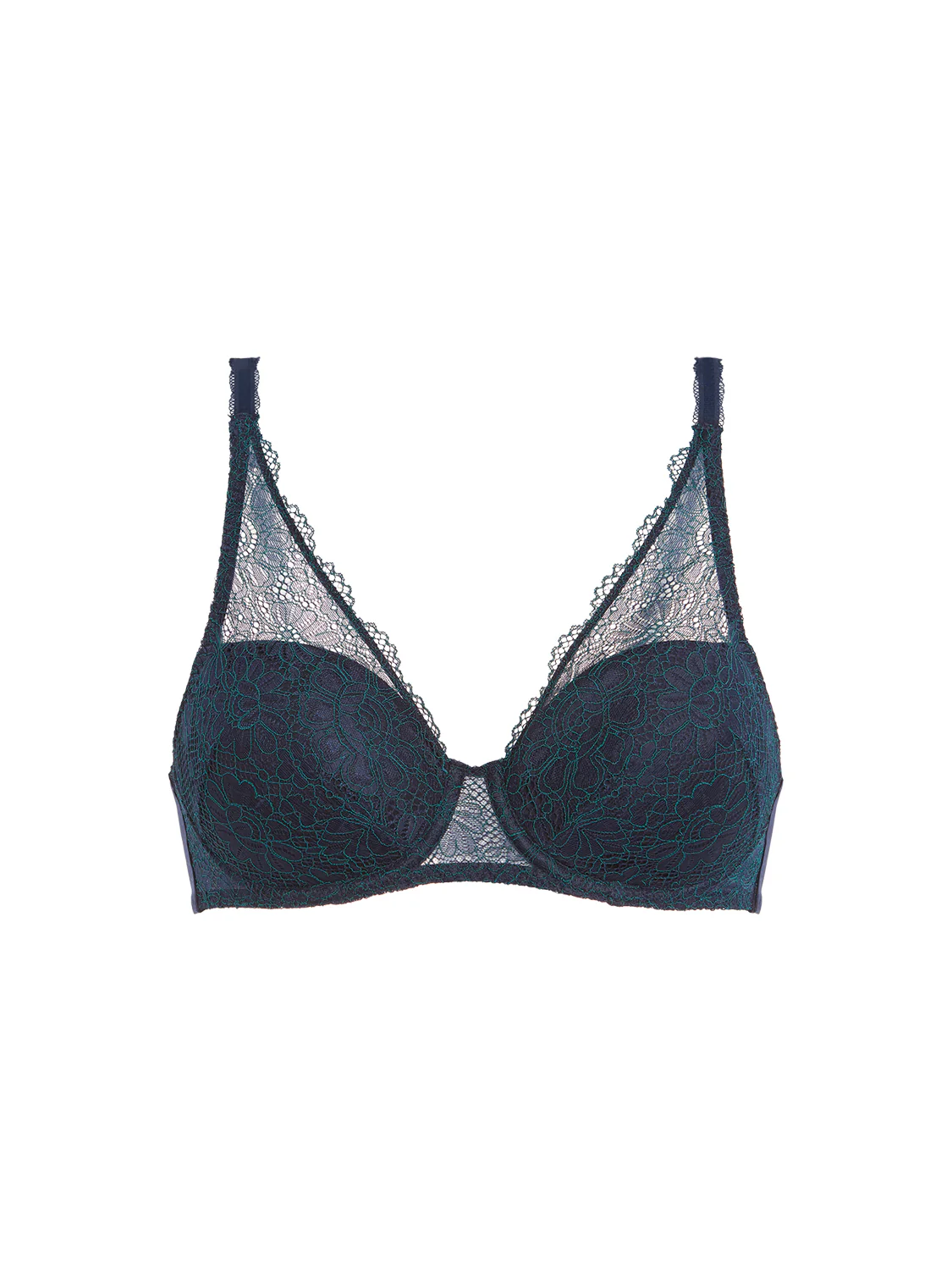 Soutien-gorge décolleté carré en spacer 3D - Saphir - Image 15
