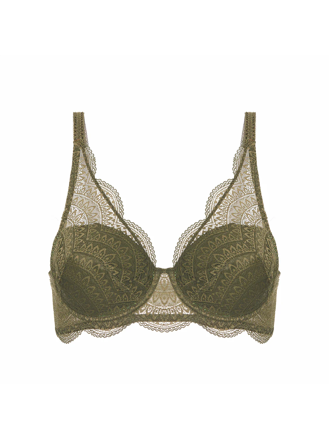 Soutien-gorge décolleté carré en spacer 3D - Vert Aventure - Image 5