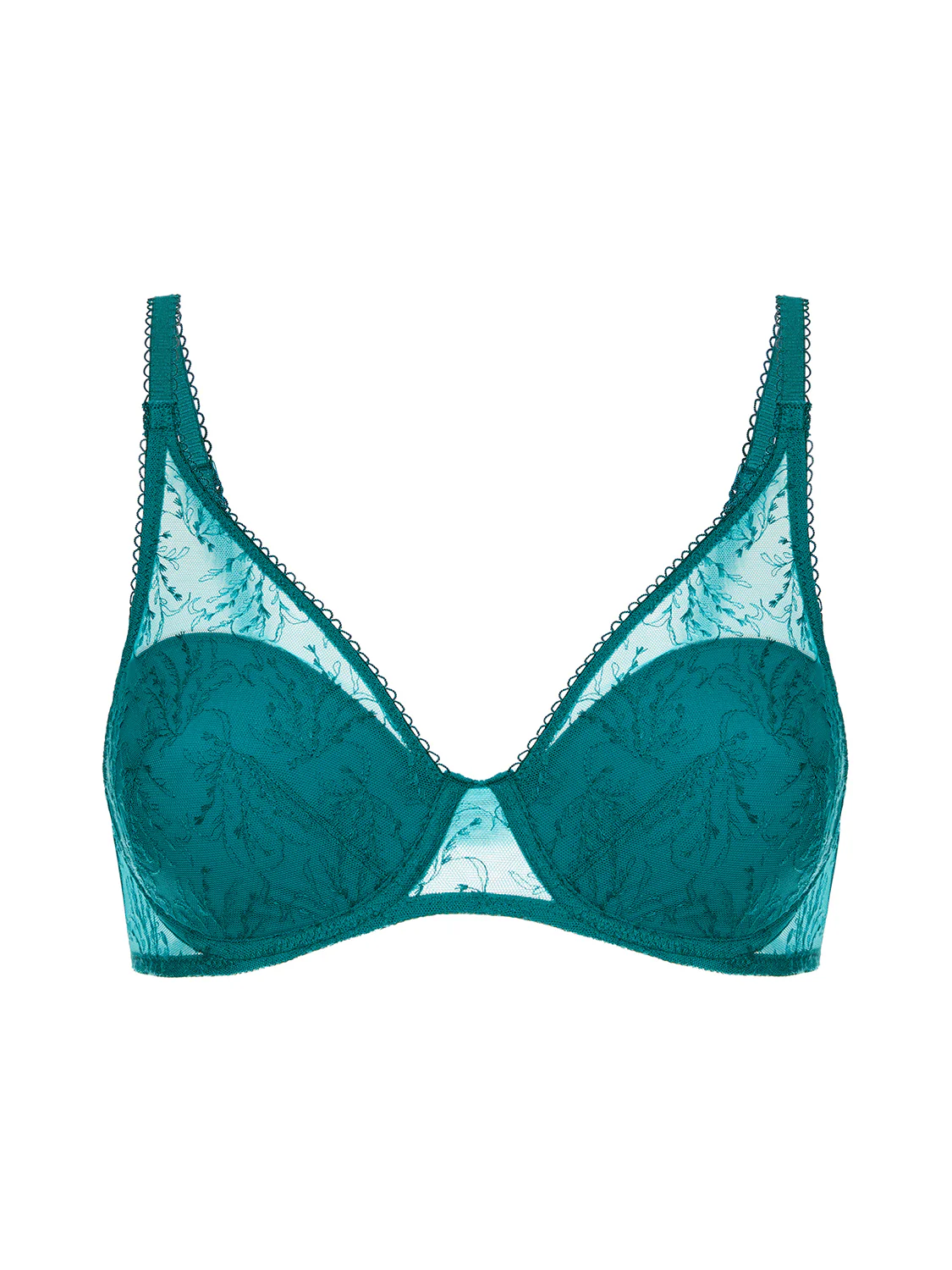 Soutien-gorge décolleté carré en spacer 3D - Vert émeraude - Image 3