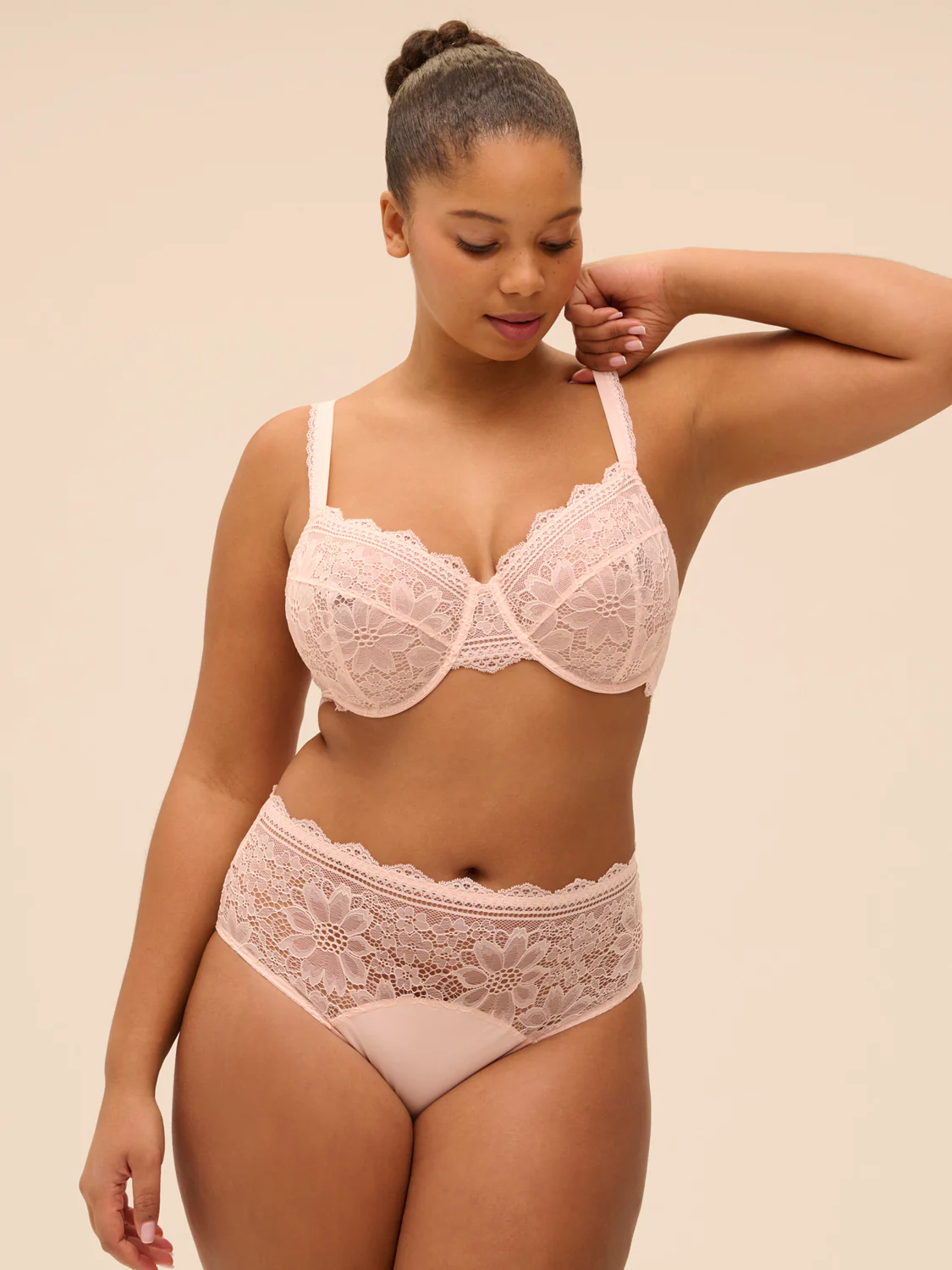 Soutien-gorge emboitant - Poudre Pétale - Image 13