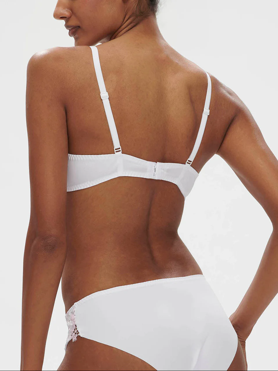 Soutien-gorge push-up décolleté plongeant - Blanc Cristal - Image 2