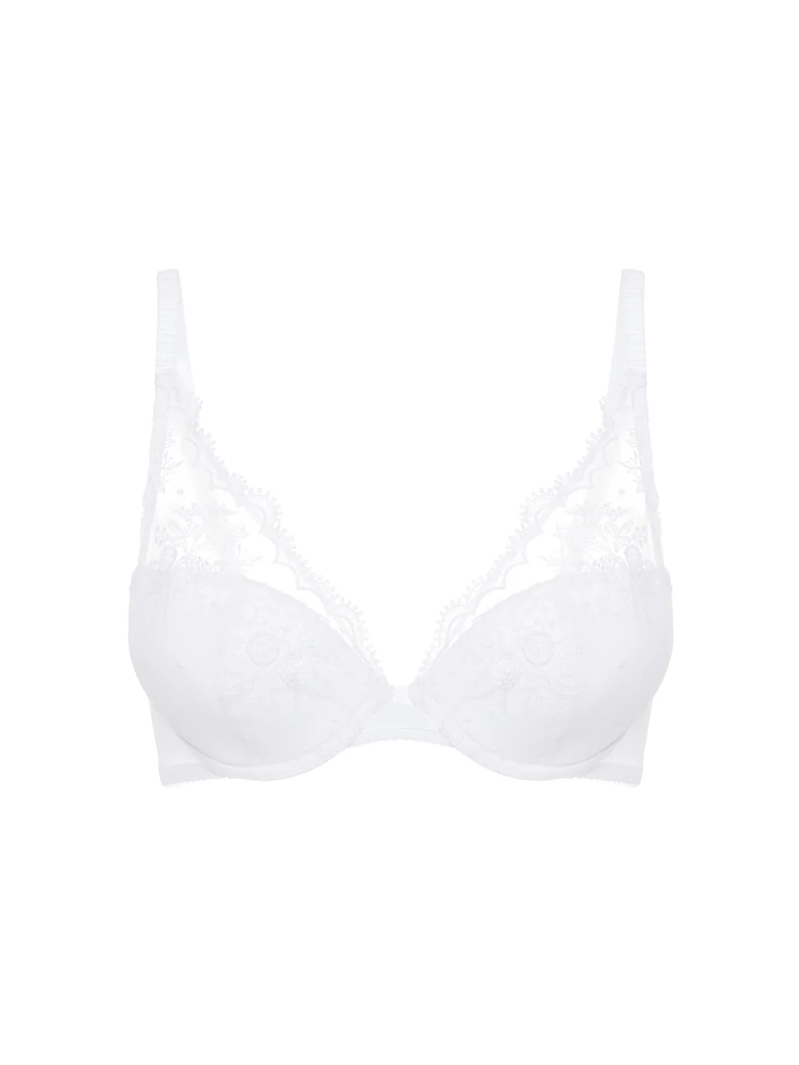 Soutien-gorge push-up décolleté plongeant - Blanc - Image 5