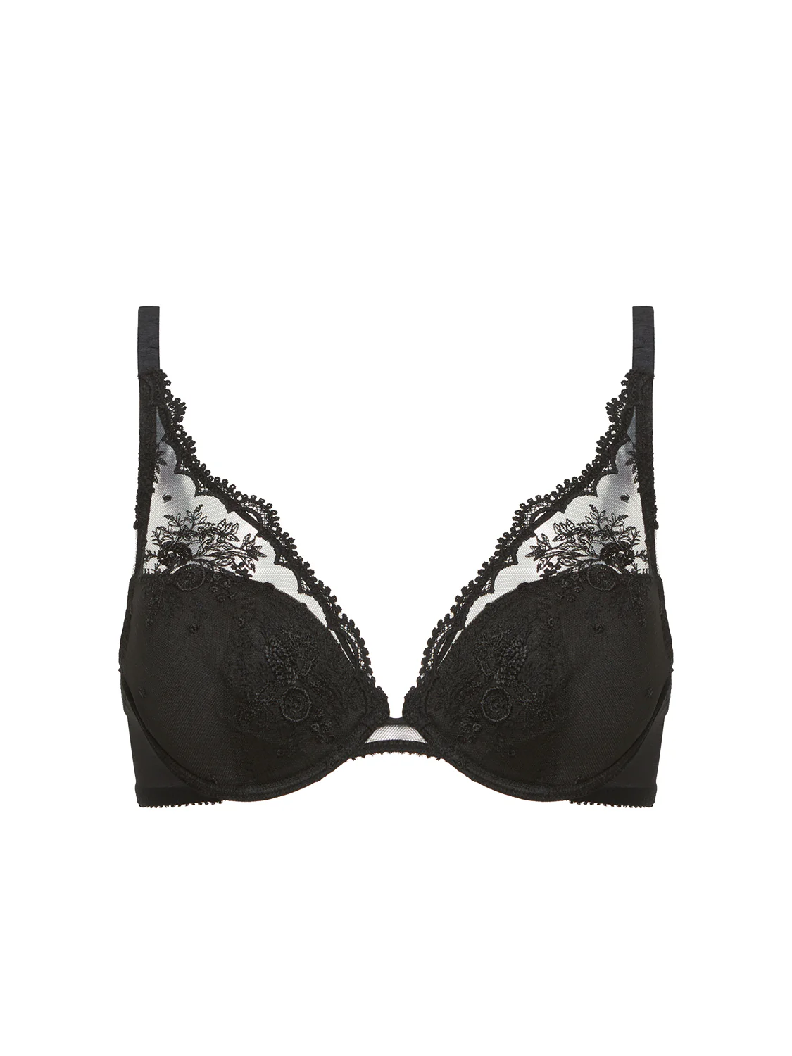 Soutien-gorge push-up décolleté plongeant - Noir - Image 5