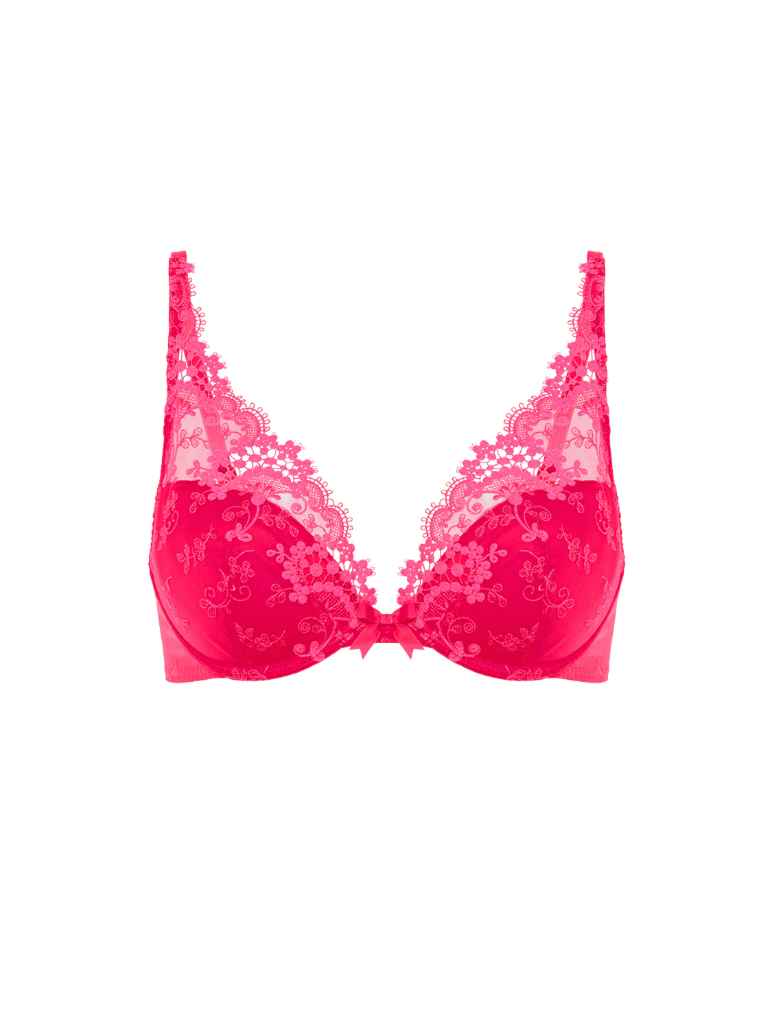 Soutien-gorge push-up décolleté plongeant - Rose Fabuleux - Image 7