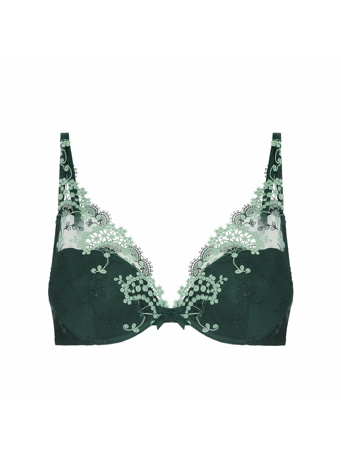 Soutien-gorge push-up décolleté plongeant - Vert Kolsaï - Image 6