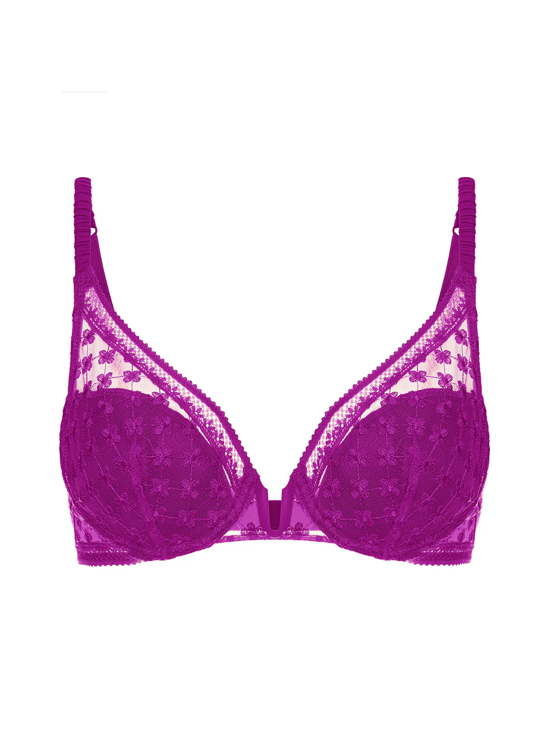 Soutien-gorge push-up triangle - Bougainvillier - Image 3