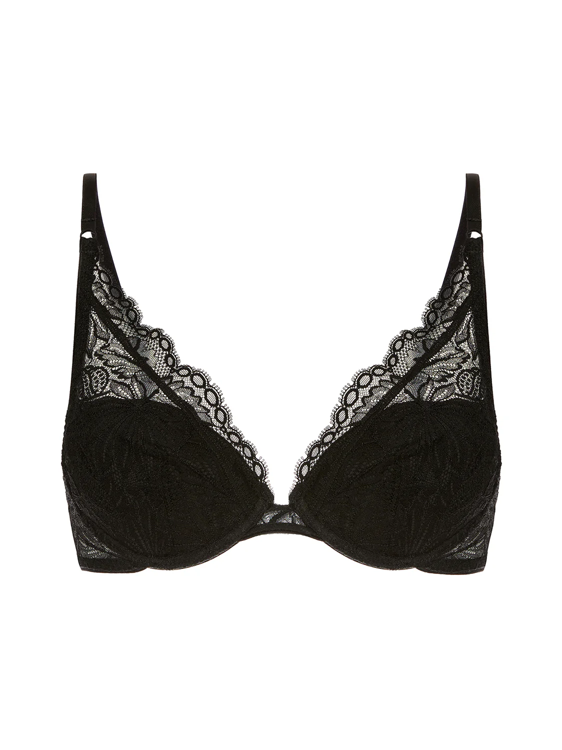 Soutien-gorge push-up triangle - Noir - Image 3