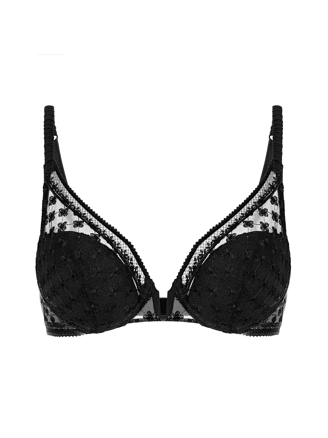 Soutien-gorge push-up triangle - Noir - Image 3