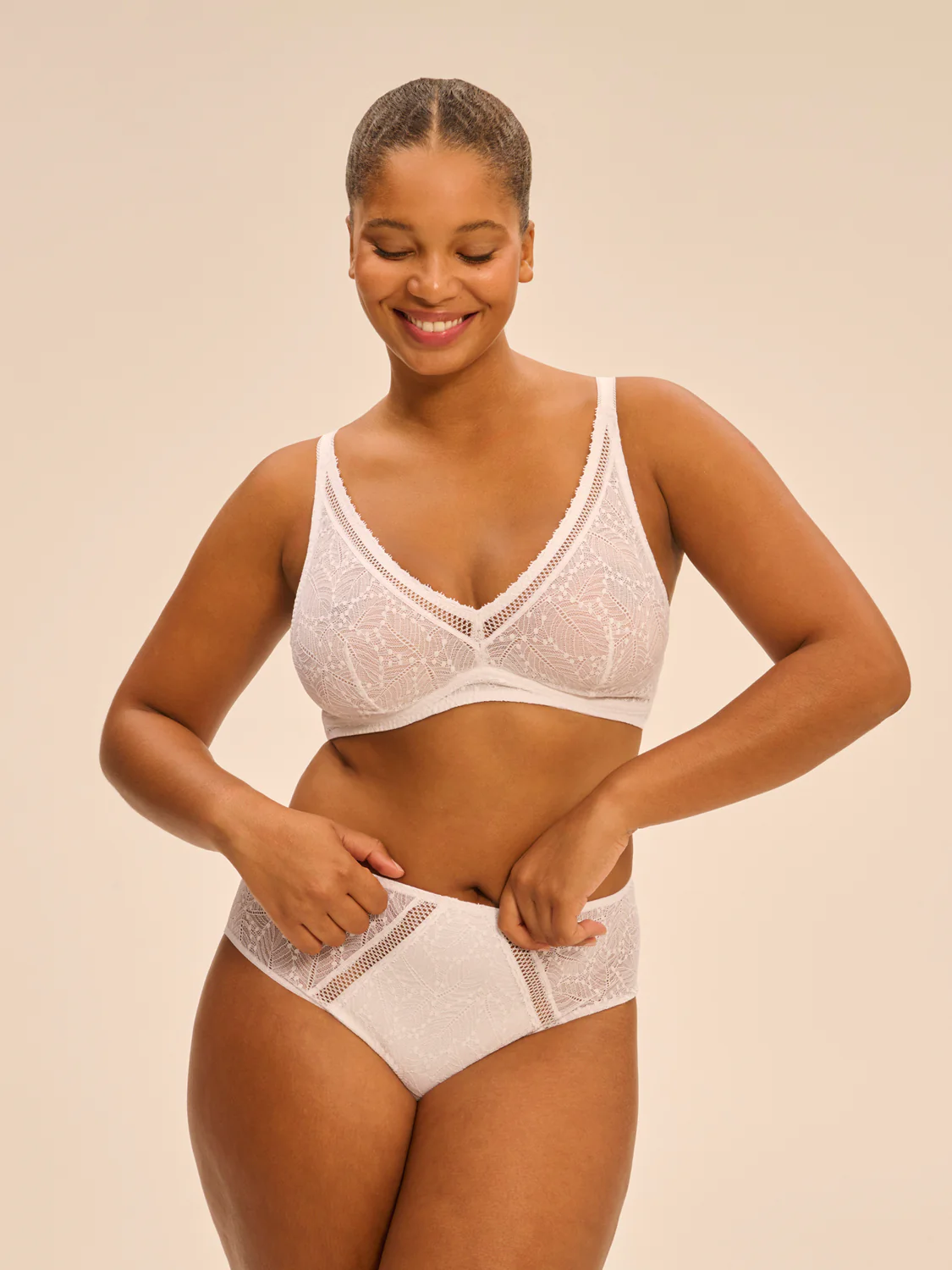 Soutien-gorge sans-armatures structuré - Blanc - Image 9