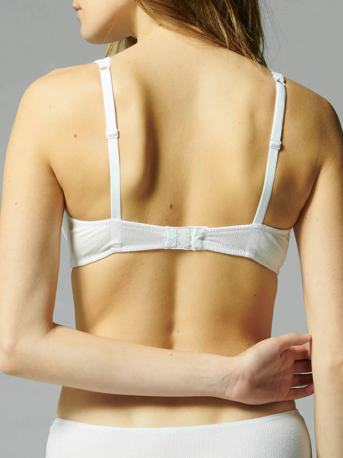 Soutien-gorge sans-armatures structuré - Blanc - Image 5