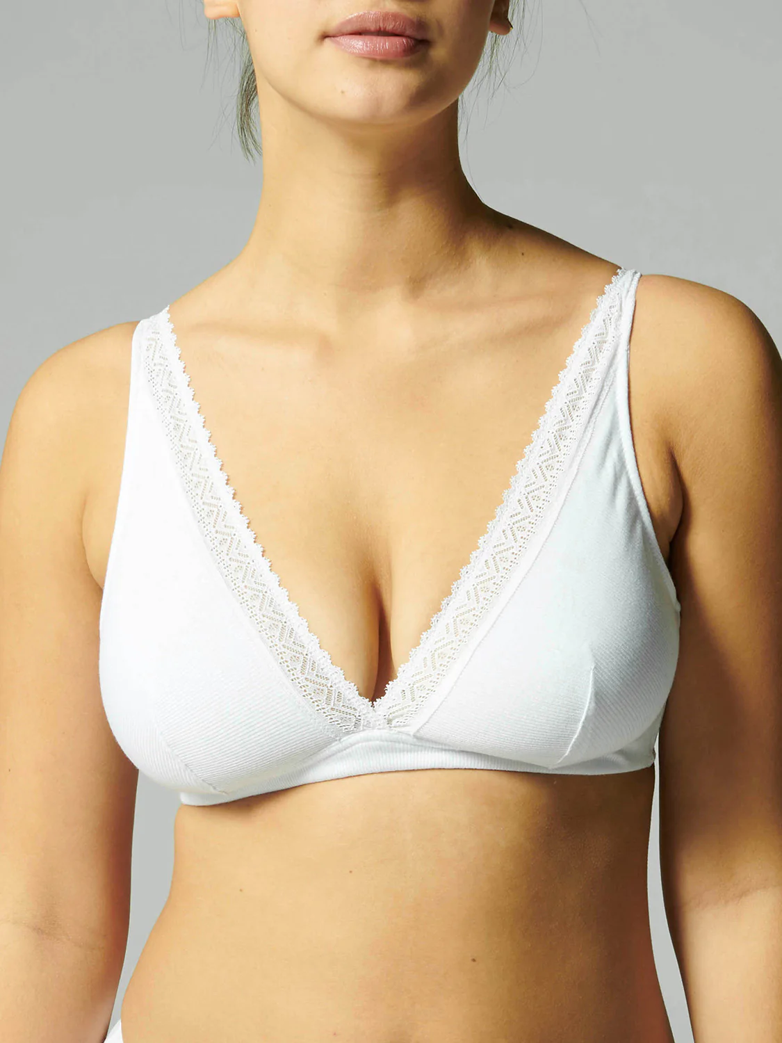 Soutien-gorge sans-armatures structuré - Blanc - Image 7