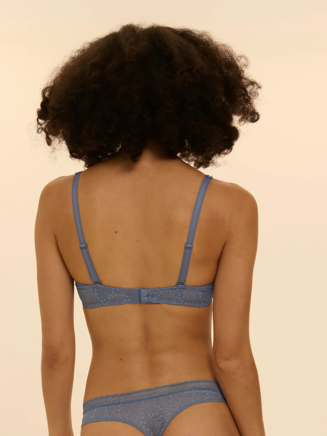 Soutien-gorge sans-armatures structuré - Bleu Chambray - Image 2
