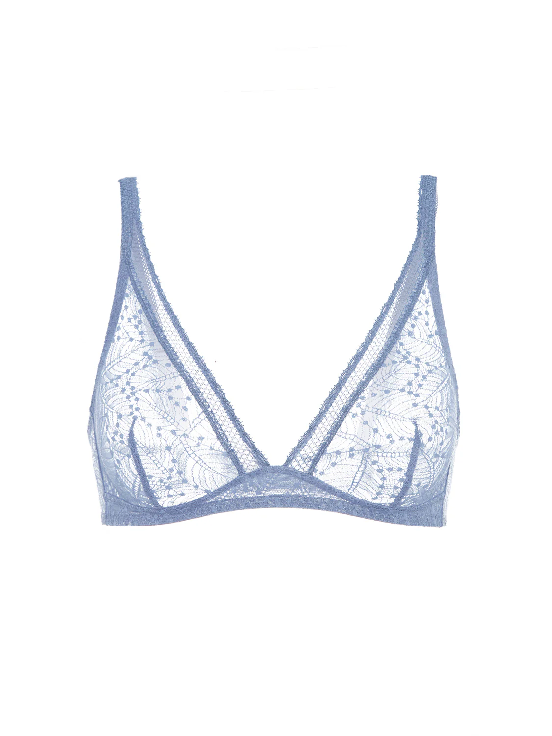 Soutien-gorge sans-armatures structuré - Bleu Chambray - Image 6