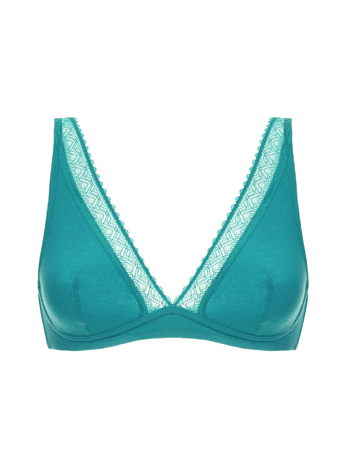 Soutien-gorge sans-armatures structuré - Bleu Saline - Image 5