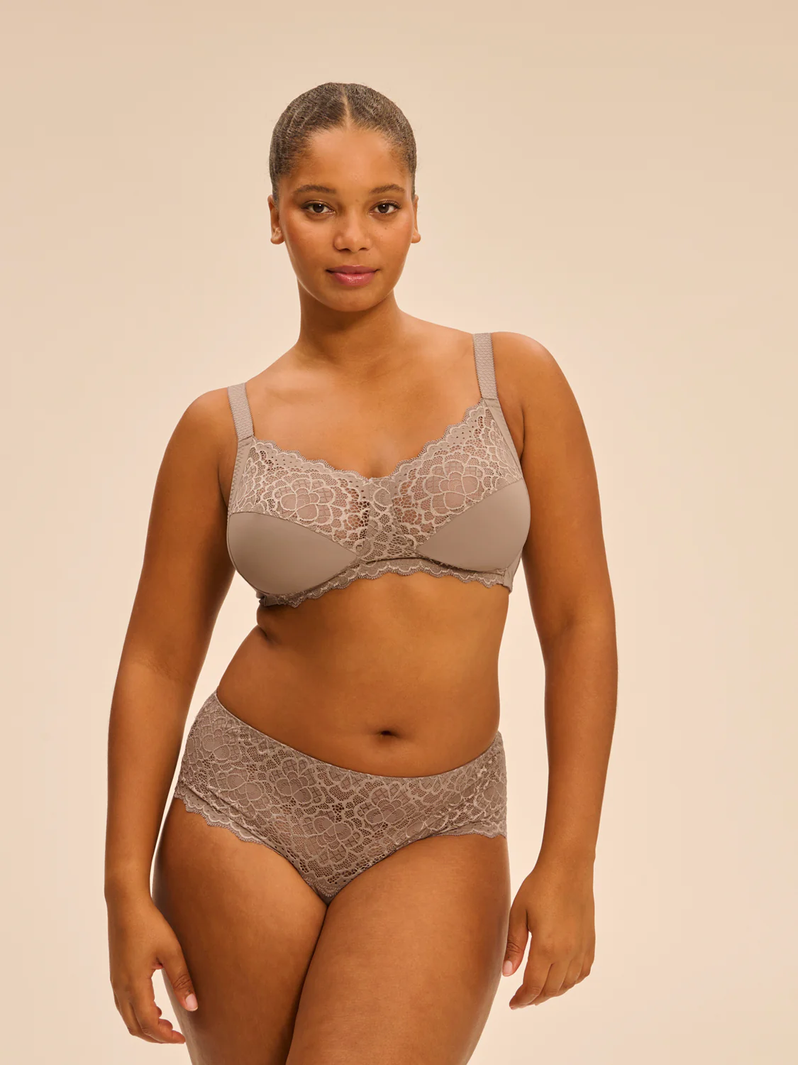 Soutien-gorge sans-armatures structuré - Grège - Image 8