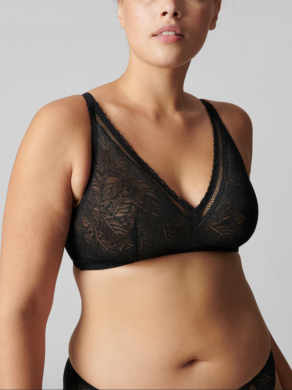Soutien-gorge sans-armatures structuré - Noir - Image 4