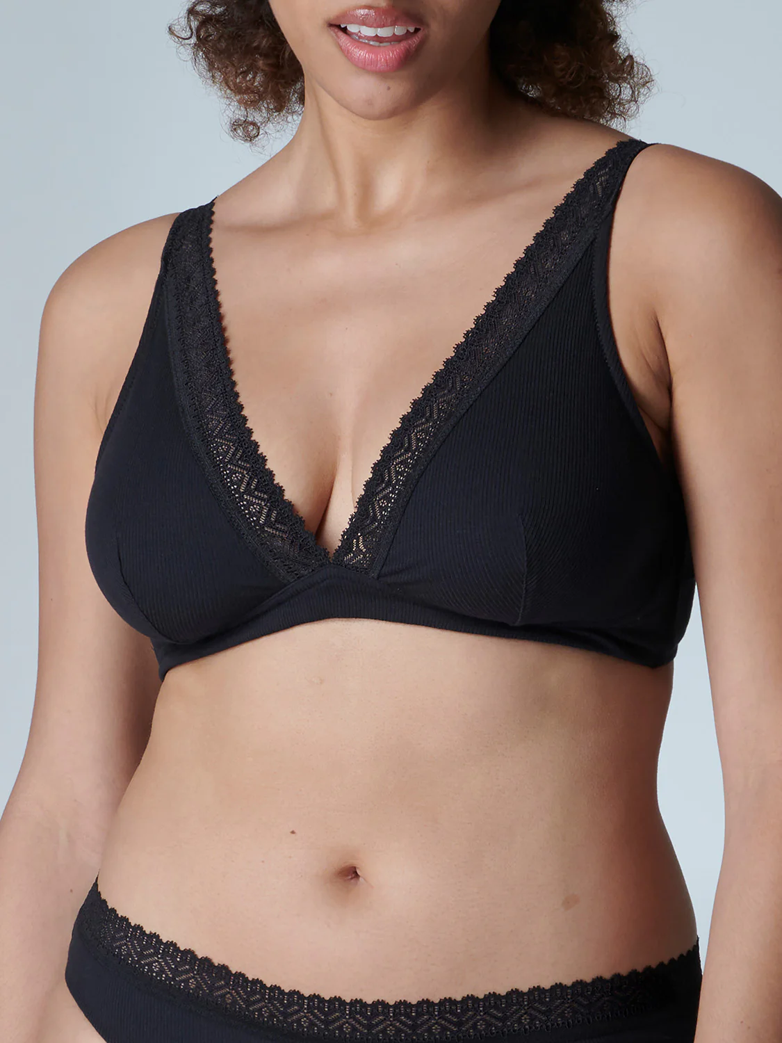 Soutien-gorge sans-armatures structuré - Noir - Image 5