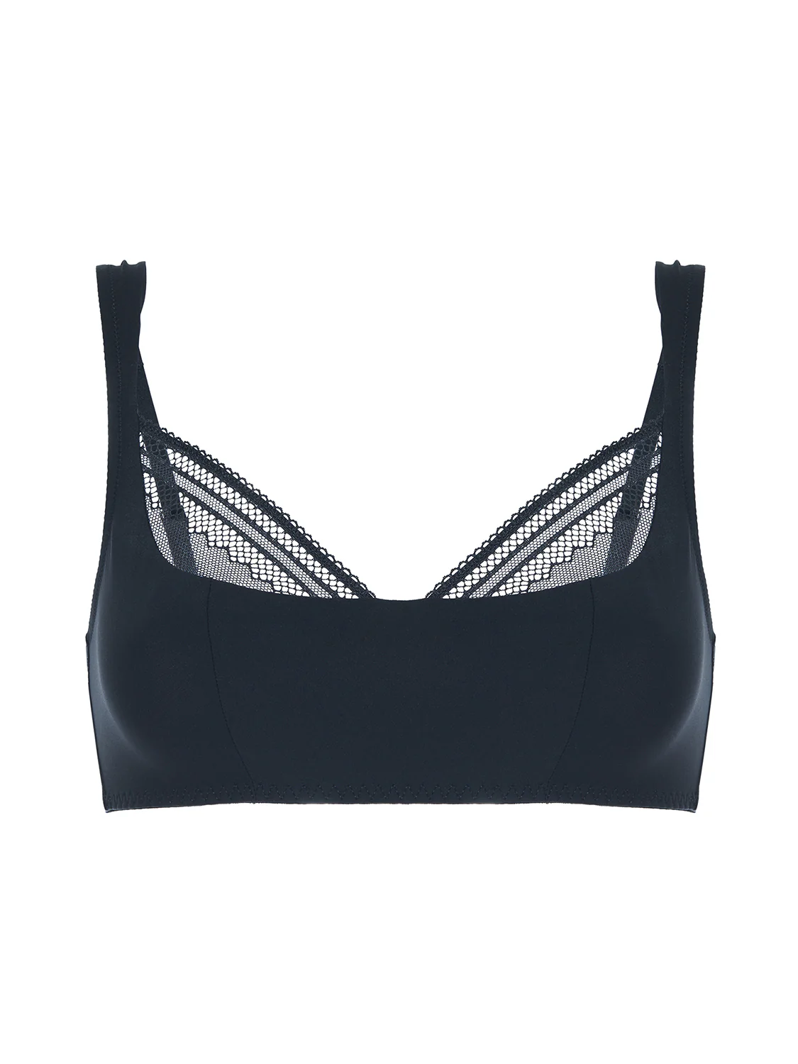 Soutien-gorge sans-armatures structuré - Noir - Image 5