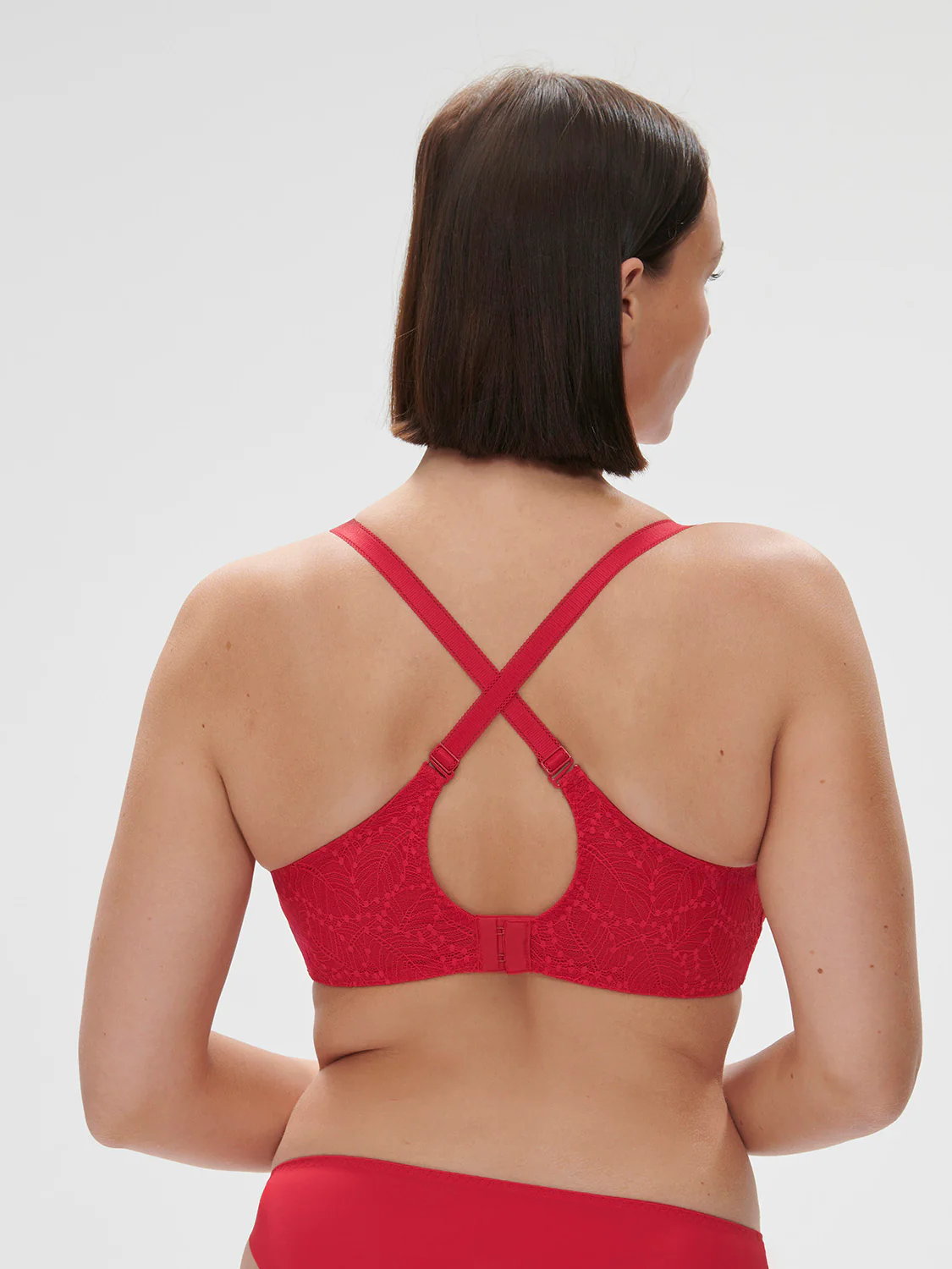 Soutien-gorge sans-armatures structuré - Rubis/rose - Image 4