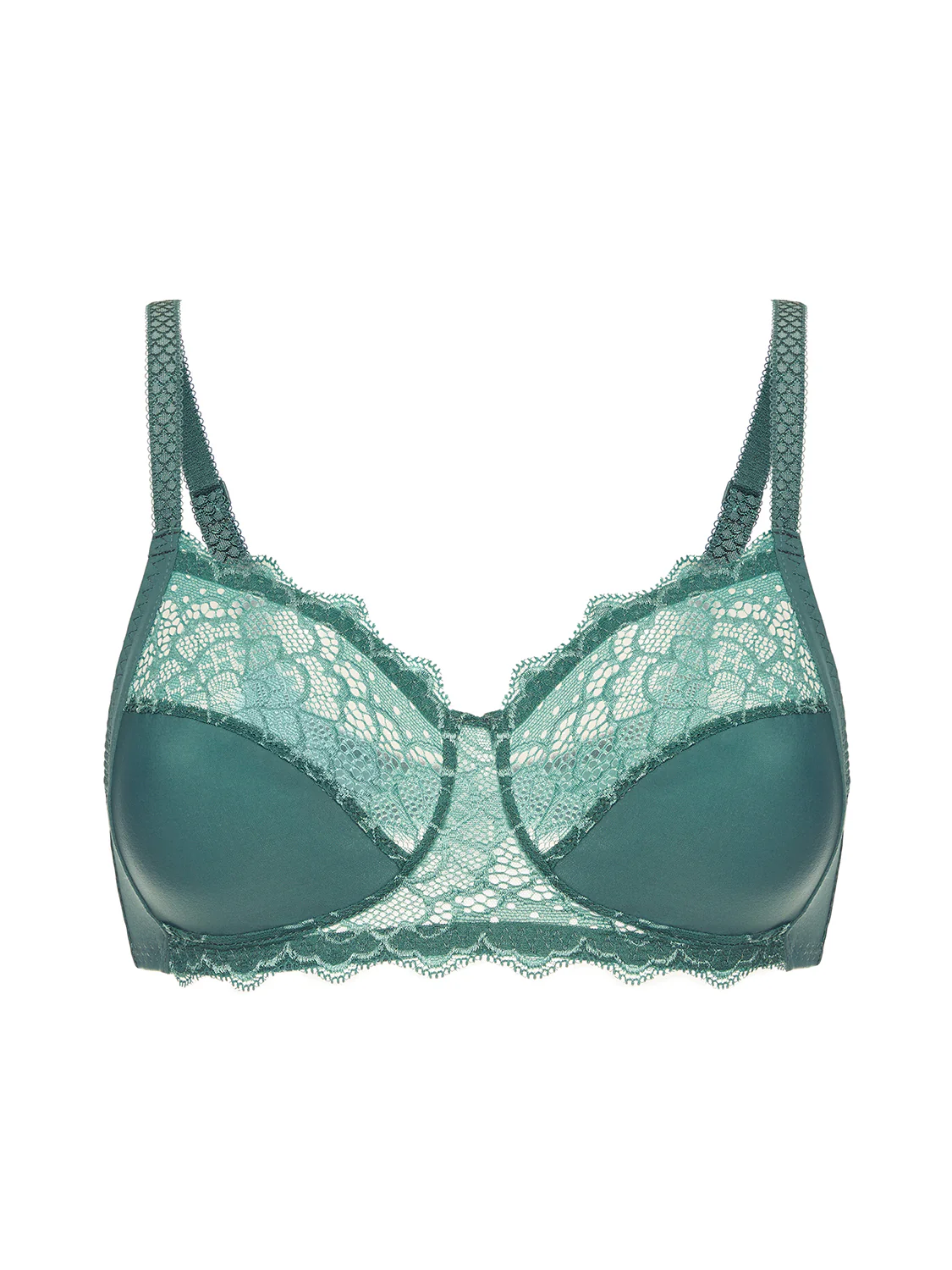 Soutien-gorge sans-armatures structuré - Vert Boréal - Image 5