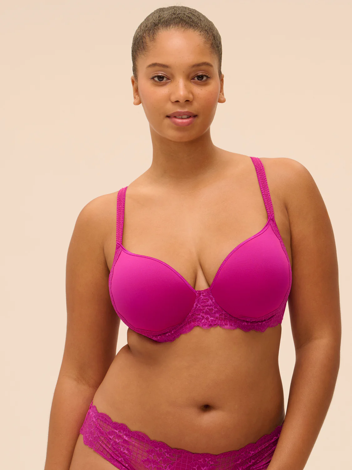 Soutien-gorge spacer décolleté plongeant - Azalée - Image 9