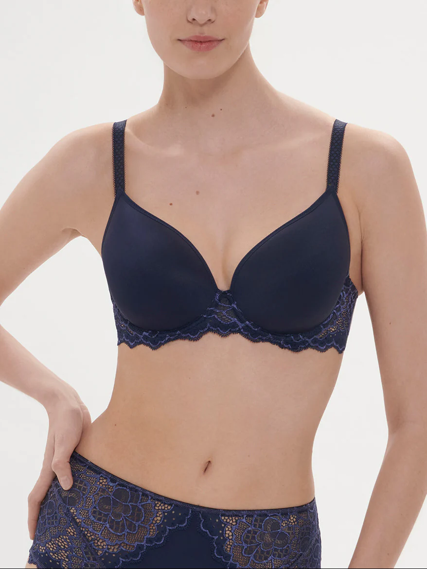 Soutien-gorge spacer décolleté plongeant - Encre