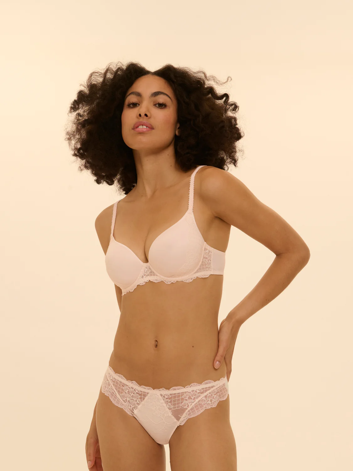 Soutien-gorge spacer décolleté plongeant - Rose sakura - Image 6