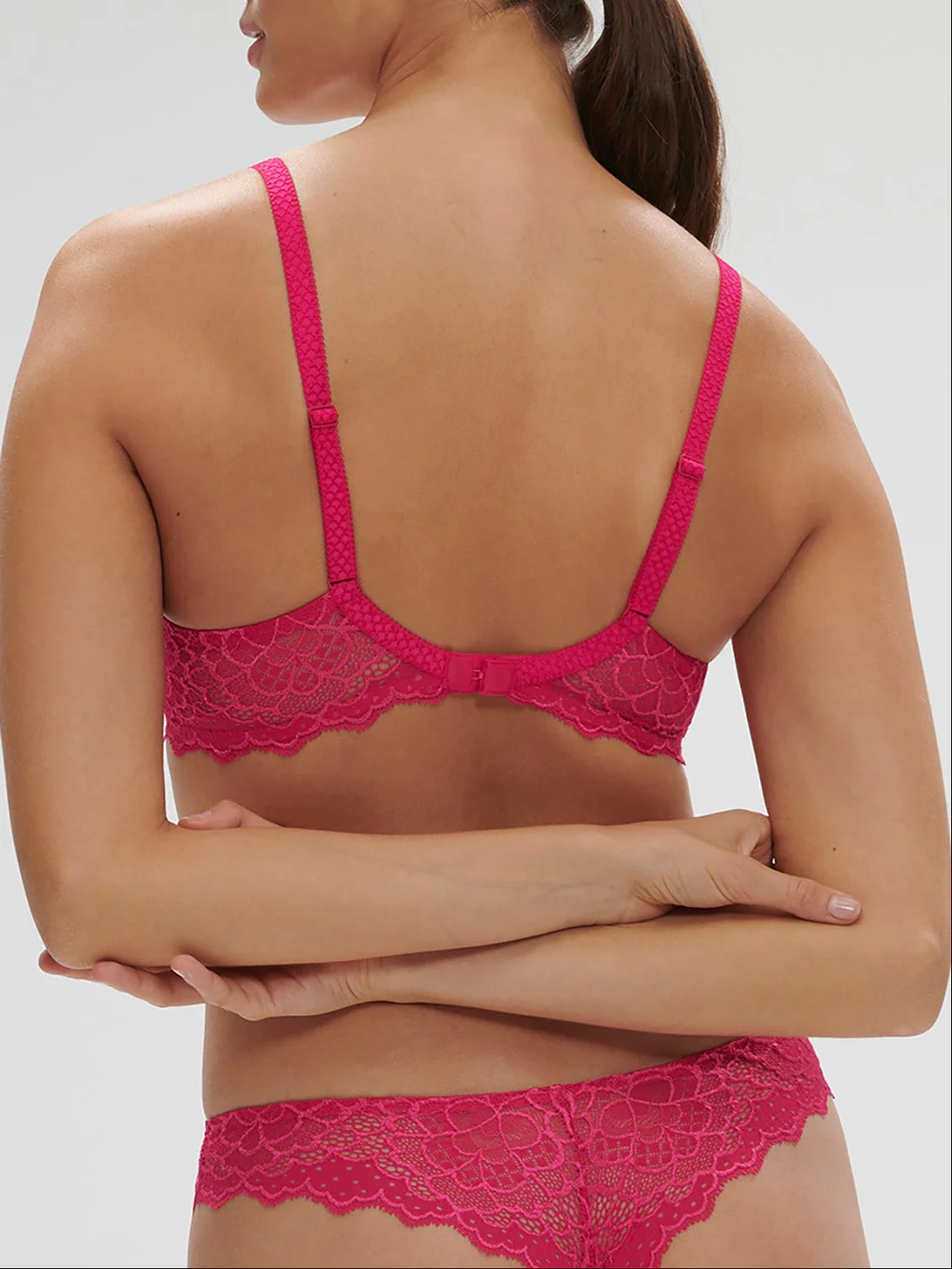 Soutien-gorge spacer décolleté plongeant - Rose Teaberry - Image 2